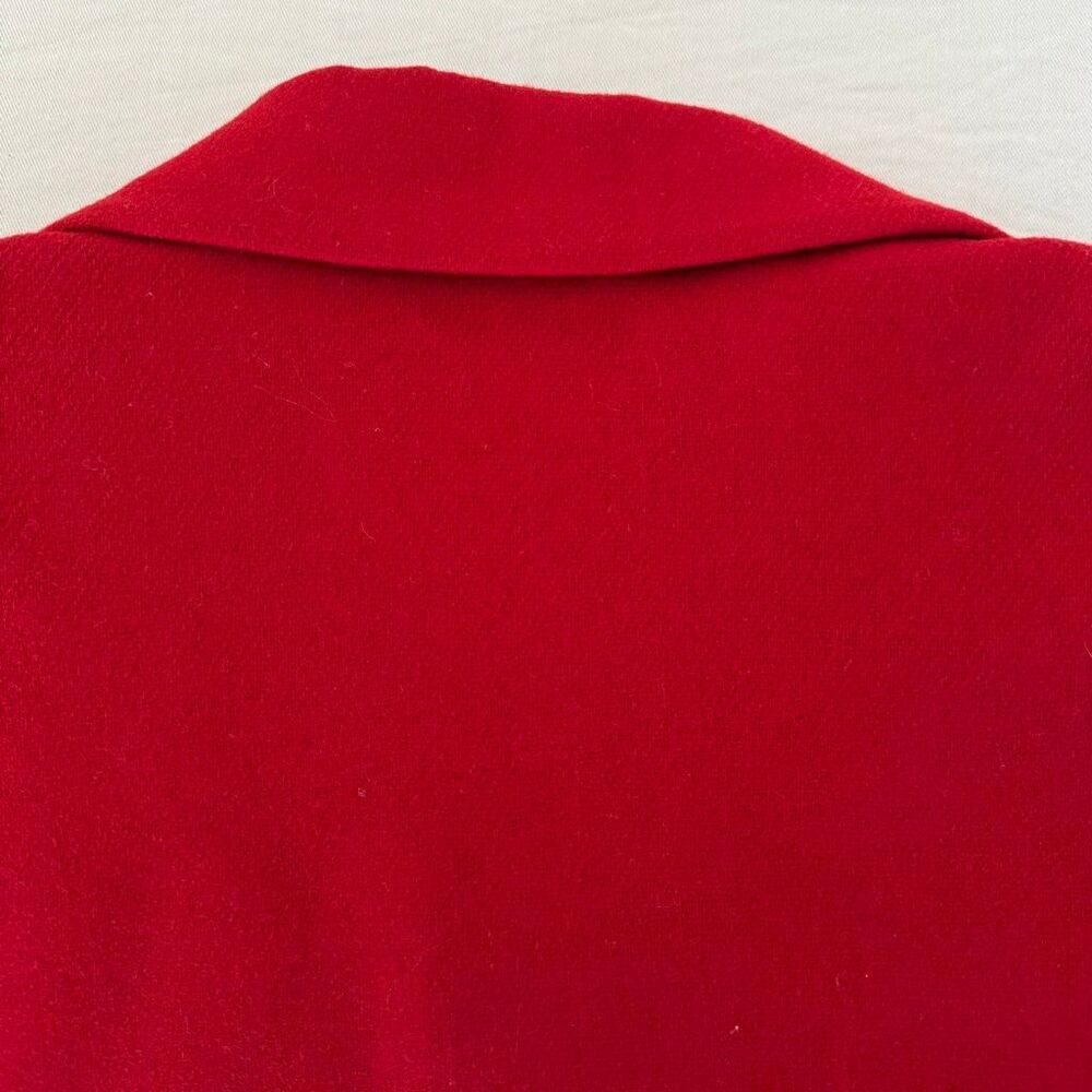 Sag Harbor | Red Wool Blazer | Classic Two Button | Fully Lined | Women’s 16 - Picture 12 of 13